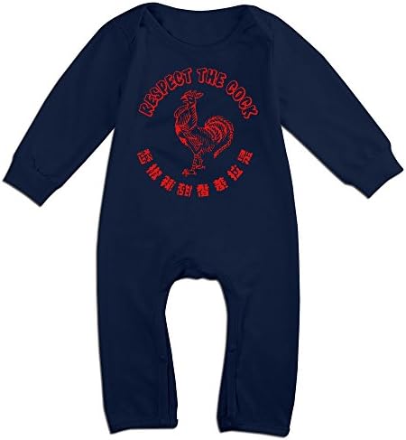 OLGB Newborn Respect The Cock Long Sleeve Climbing Clothes 12 Months