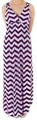 Chevron Print Zig Zag Polyester  Dress