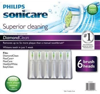 12 - Pack Philips Sonicare HX6066/70 DiamondClean Standard Brush Heads