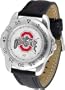 Ohio State Buckeyes OSU NCAA Mens Leather Sports Watch