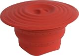 Trudeau Strainer/Steamer with Lid 6-3/4-Inch, Red