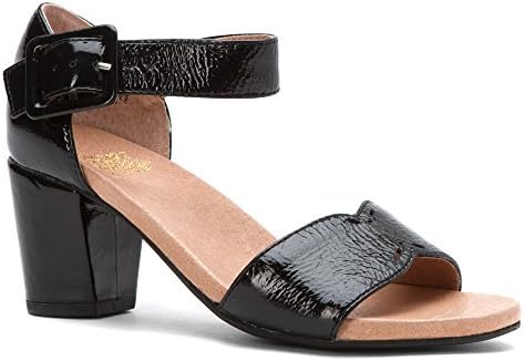 Crowne Comforteur Women's Thames Black Patent 7 M