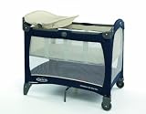 Graco Contour On The Go Travel Cot for 0 - 36 Months (Peacoat, Blue)