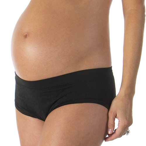 Eve Alexander Maternity Microfiber Bikini - Black (One Size)