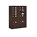 Salsbury Industries 3810D-08ZFP 4C Surface Mounted Horizontal Mailbox, Front Loading, Double Column, 8 Mb1 Doors, 2 Pl5