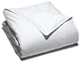 Pike Street 330-Thread Count Swiss Dot Cotton White Goose Down Comforter