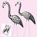 Skel-a-flamingos - Set of Two