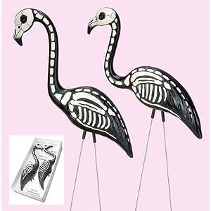 Skel-a-flamingos - Set of Two