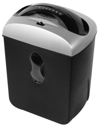 Genie 550 MXCD Akten- und CD-Vernichter Micro-Partikelschnitt, für höchste Sicherheit, silbern-schwarz, inklusive Papierkorb