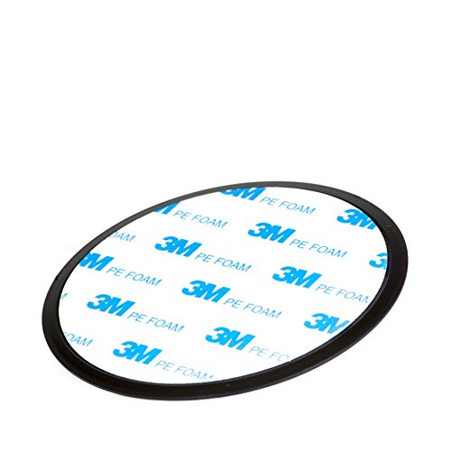 GPS Navigation Dashboard Mount By 3qual - 3M Adhesive Disc - Compatible with Magellan, TomTom, Magellan &amp; More - Add to Suction Mount - No Sticky Residue (3 Pack, 3.5")