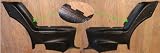 1973-1974 Plymouth Roadrunner Black Inside Rear Quarter Panels replaces OEM