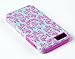 DandyCase 2in1 Hybrid High Impact Hard Sea Green Flower Pattern + Pink Silicone Case Cover For Apple iPhone 5S & iPhone 5 (not 5C) + DandyCase Screen Cleaner