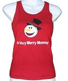 A VERY MERRY MOMMY Holiday Snowman Tank Top - Matching Family Christmas Shirts