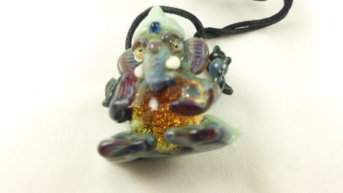 Ganesh - Glass Pendant Necklace