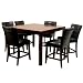Alexandra 7-pc. Pub Set - Dark Brown