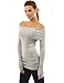 PattyBoutik Women's Off Shoulder Long Sleeve Tunic Sweater
