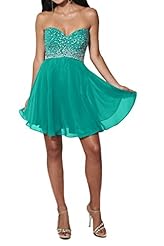 Cocktail Short Lace-Up Sweetheart Chiffon Homecoming Dress/Party Dress/Mini Dress 