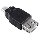 eForCity 2 Pcs Black Type A Female to Micro B Male USB 2.0 Adapter F/M
