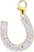 14k Gold Diamond Lucky Horseshoe Charm (1/10 cttw)