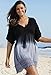 swimsuitsforall Women's Black Ombre Crochet Dress