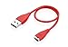 Getwow USB Charger Cable for Fitbit Charge HR (2 Pieces) - Black and Red