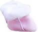 Chaussons bébé velours avec fausse fourure 0/3mois rose
