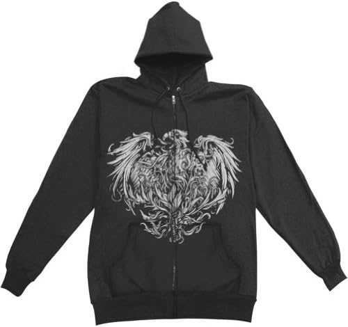 A Day To Remember Men's Golden Eagle Zippered Hooded Sweatshirt X-Large Black