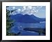 Aerial View of Boat and Annette Island near Ketchikan, Inside Passage, Alaska, USA Framed Art Poster Print by Howie Garber, 31x25