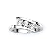 3 Diamond Promise Ring 1 ct. in 14K White Gold