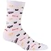 Hot Sox Women's Novelty Sushi Casual Socks Hosiery (One Size Black)