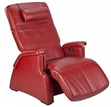 PC-086 Serenity Zero Gravity Perfect Chair with Far Infrared Heat and Wave Therapy Leather: Red