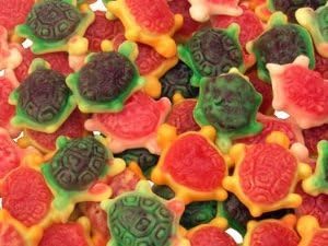 Gourmand Candies Gummi Jelly Filled Turtles - 5lb Factory Sealed Bag