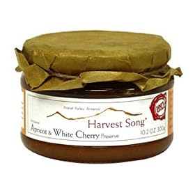 Apricot & White Cherry Preserve - artisanal fruit conserve - 10.2 oz/300 gr by Harvest Song, Armenia.