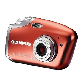 Olympus Mju Mini Velvet Red Digital camera [4MP , 2 x Optical Zoom]