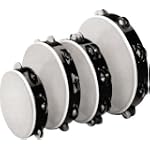 Remo Tambourine, Economy, 8-inch Diameter, 8 Pairs Jingles x 1 Row, Quadura Black