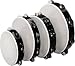 Remo Tambourine, Economy, 8-inch Diameter, 8 Pairs Jingles x 1 Row, Quadura Black