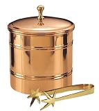 Old Dutch 2.5 Qt. Lined Ice Bucket With Brass Tongs