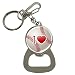 Bottle Opener Key Chain of I Love Baseball (Astros, Twins, Dodgers, Yankees, Brewers, Oakland Athletics, Mets, Mariners, Phillies, Rays, Pirates, Rangers, Padres, Blue Jays, Giants, Cardinals, Nationals)