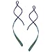 Niobium Modern Twist Earrings (Hand-crafted)