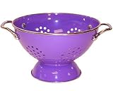 Review Reston Lloyd 88501 / Calypso Basics 5 Quart Enamel On Steel Colander, Purple