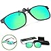 Torege Polarized Clip-on Flip up Rubber Clip Sunglasses Lenses With EMS-TR90 Frame For Driving Cycling Fishing T004