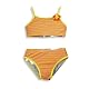 Premium Baby Buns – Infant Girls Striped Bikini Swimsuit, Yellow, Orange Selling Out Fast