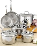 Dr. Weil 5-Ply Stainless Steel 10-Piece Cookware Set