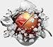 Nebraska Cornhuskers Wallcrasher Wall Decal - Smashball Basketball 2'