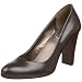 Calvin Klein Women's Olive Round Toe Pump,Dark Brown,9.5 M US