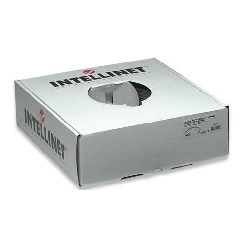 Intellinet, 250' CAT6 Bulk Solid Ethernet Cable, Grey