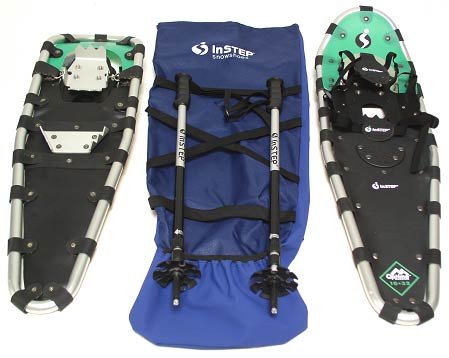 10 x 32 Optima Snowshoes with Aluminum Poles and Bag