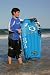Surfster Blue Wavestar Inflatable Bodyboard / Boogie Board