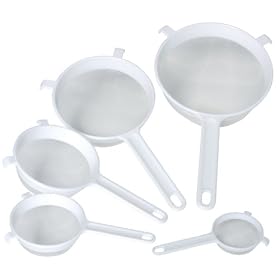 Kitchen Craft Round Nylon Mesh Plastic Strainer 180mm
