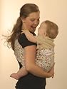Peanut Shell Baby Sling: Reversible Hot Dots Small (4-6)